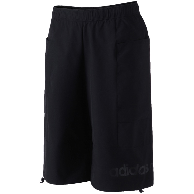 adidas阿迪达斯NEO男子休闲运动中裤CV9005 L CV9005黑