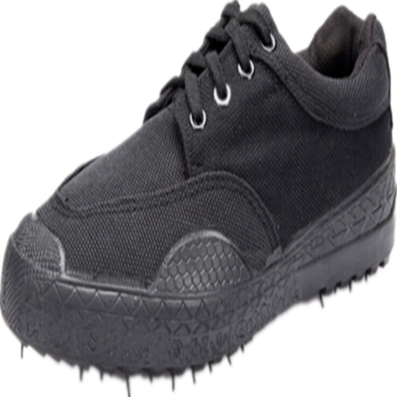 北斗王子夏季耐磨高帮黑色作训鞋胶鞋