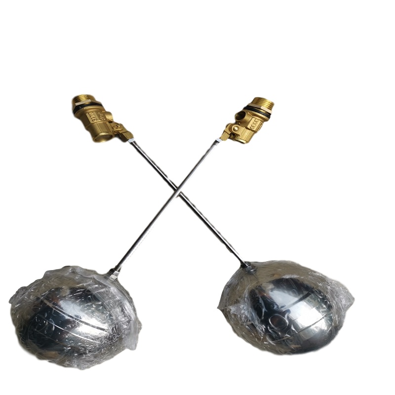 DN15 4分外丝穿心铜浮球阀