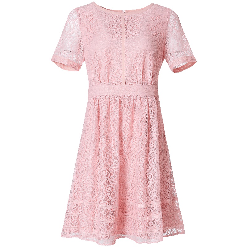 LIEDOW蕾朵2019夏气质超仙有女人味的蕾丝连衣裙早春仙女中长裙