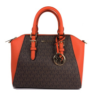 迈克科尔斯(MICHAEL KORS)CIARA系列真皮/老花拼皮女士手提包单肩包斜挎包 女包