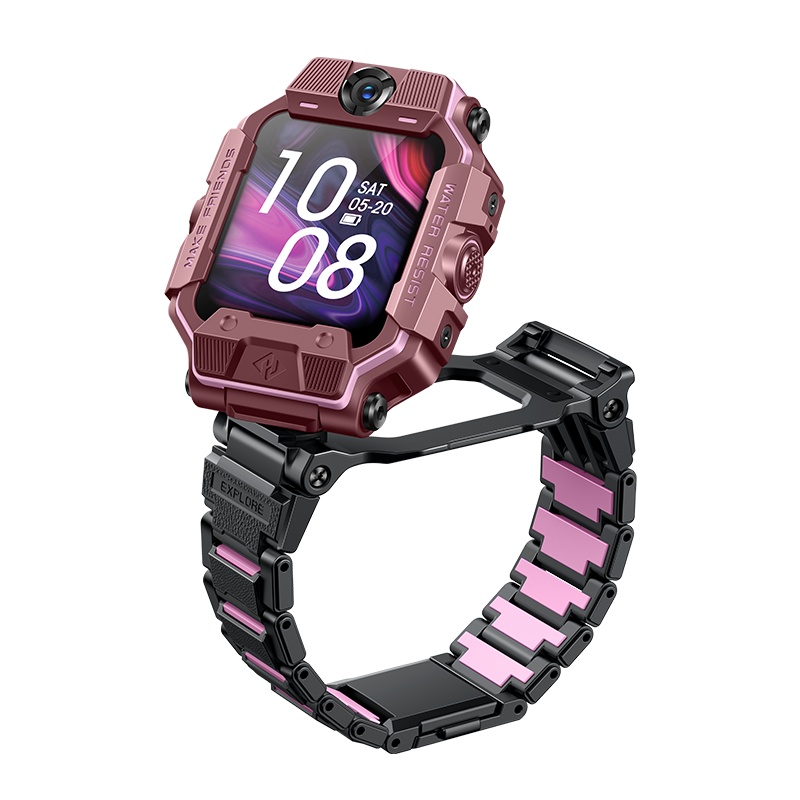 小天才儿童电话手表Z6巅峰版 红色 防水GPS定位智能手表 学生儿童移动联通电信4G视频拍照双摄手表手机男女孩红