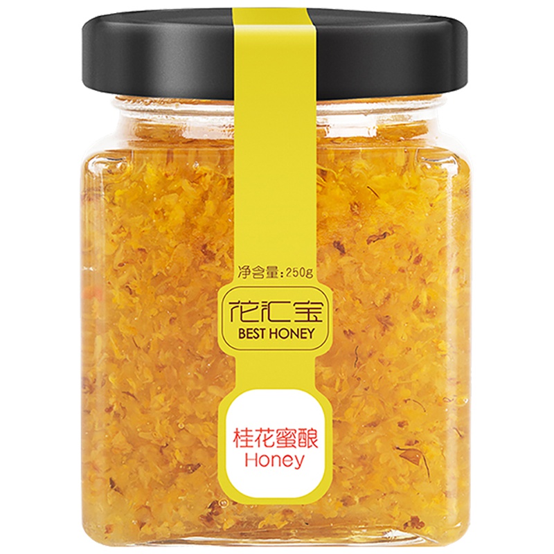 花汇宝 桂花蜜酿 鲜花与蜂蜜的邂逅 净含量250g一瓶装 滋补蜂蜜 天然滋补花蜜