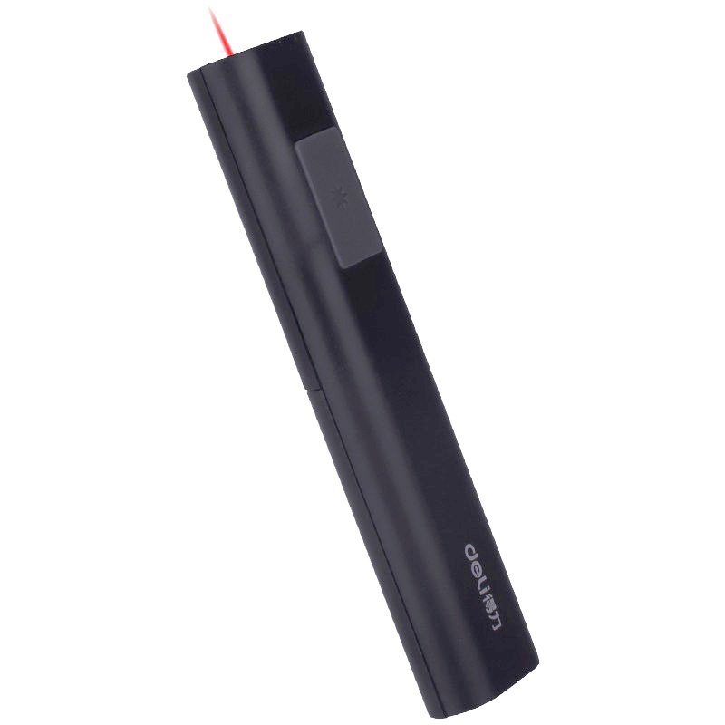 得力(deli)2810红光激光笔 2支 电子教鞭笔 PPT投影售楼沙盘指示笔 黑色 激光笔