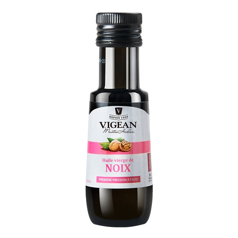 法国原装进口菲利普维尚冷榨纯核桃油100ml新鲜原料物理冷榨DHA营养美味孕妇婴幼儿食用辅助油儿童宝宝