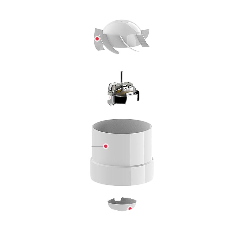 管道风机4寸排气扇110PVC商用增压时光旧巷排风扇卫生间小型换气扇抽风机