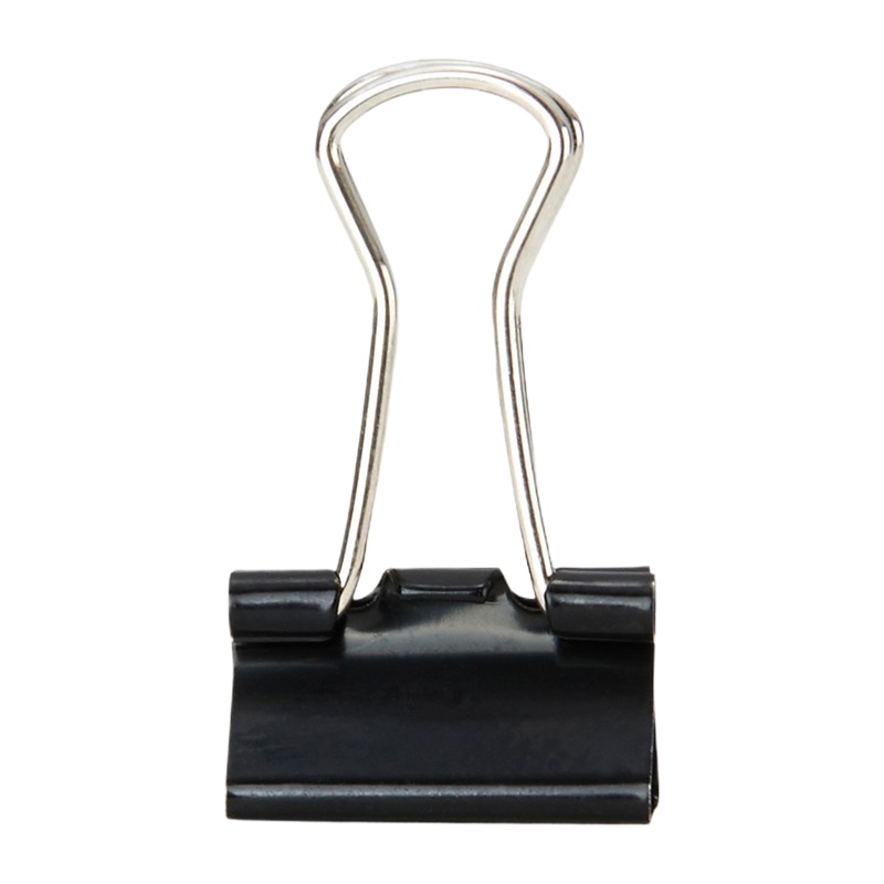 晨光Eplus系列彩色黑色长尾夹燕尾夹票据夹 办公学习夹子 ABS92737 15mm(60只/筒)1筒装