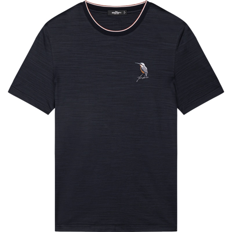 柒牌SEVEN男装2020夏时尚休闲透气微弹短袖T恤