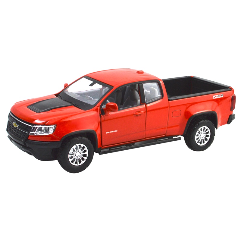 彩珀合金车模1:32雪佛兰库罗德越野皮卡货车声光回力儿童益智玩具