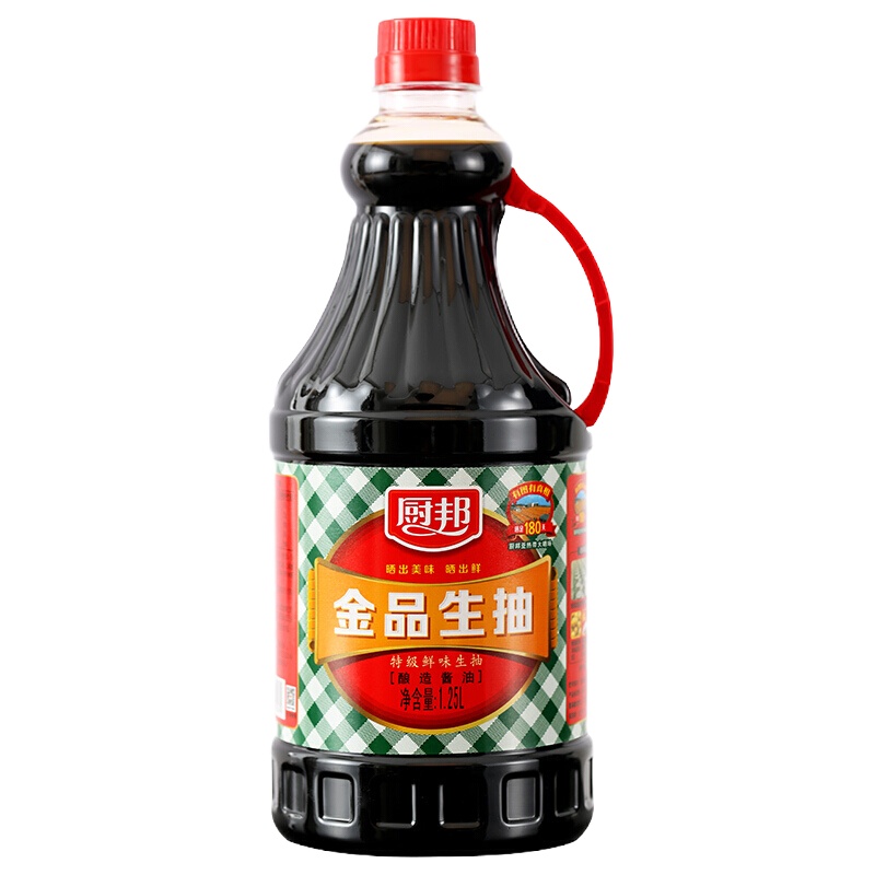 厨邦 酱油 金品生抽 180天特级酿造 调味料（一瓶装）