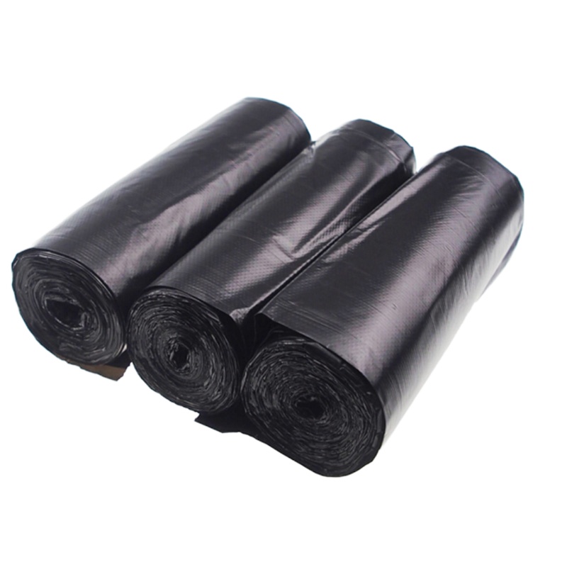 KBS断点式黑色厨房卫生间家用塑料袋中大号50cm*60cm 150只装