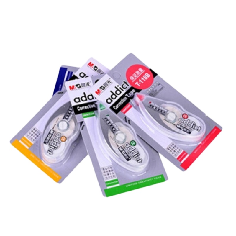 晨光(M&G)上瘾T118B修正带 涂改带 6M*5MM 修改带 长米改正带