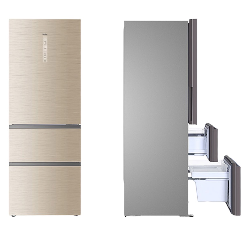 海尔(Haier) BCD-325WDGFU1 抽屉式风冷无霜三门冰箱干湿分储325升