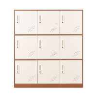 [一鹏]文件柜档案柜小九门柜拆装更衣柜存包柜鞋柜矮柜员工储物柜