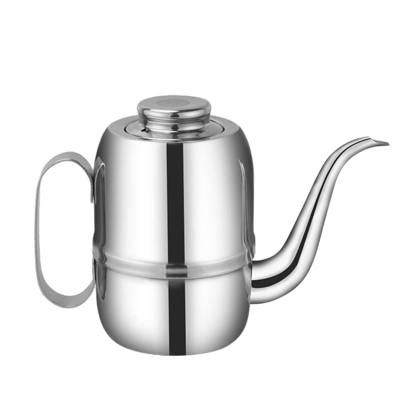 厨房不锈钢油壶家用装油瓶小油罐防漏酱油瓶醋壶调料瓶带过滤网大 敬平 32oz特小款带滤网(约斤半装)调味罐