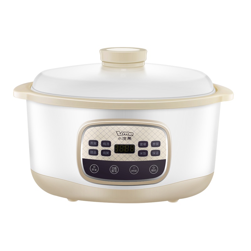小浣熊电炖盅D3 2L容量一锅四胆隔水炖加热家用电炖锅全自动24小时预约可定时多功能煲汤锅煮粥锅