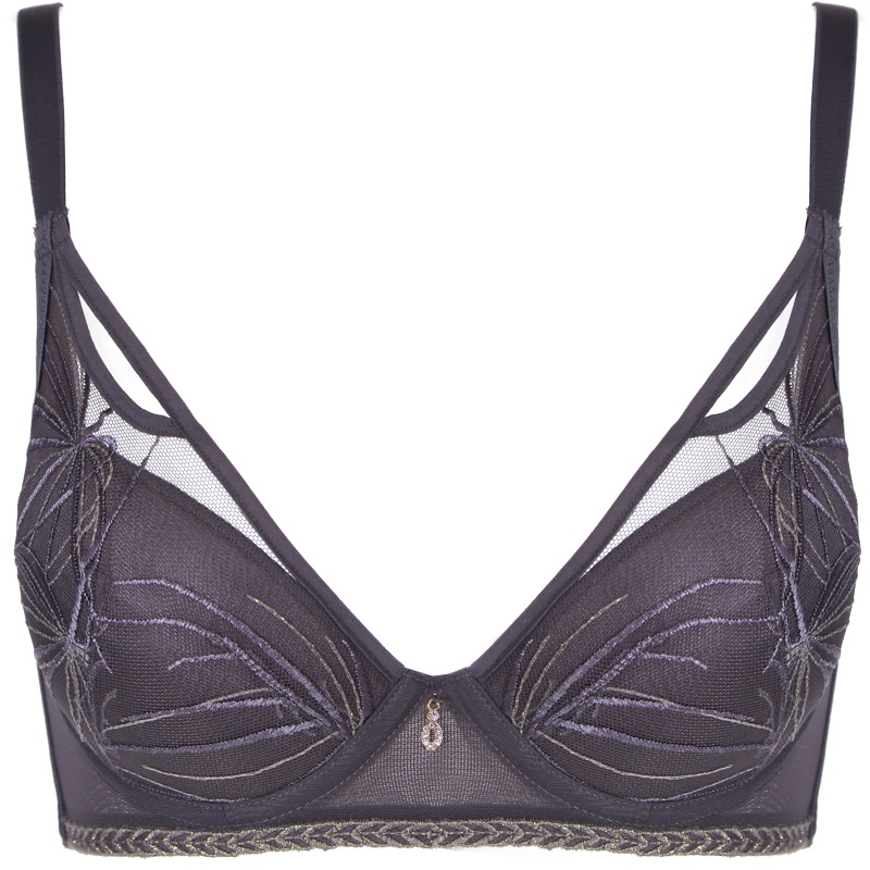 依曼丽文胸 性感蕾丝透气立体刺绣记忆钢圈聚拢调整型软绵围