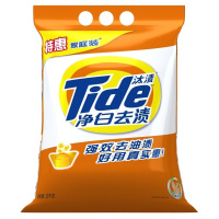 汰渍 Tide 净白去渍洗衣粉5kg/袋 全面洁净 强力去油渍污渍