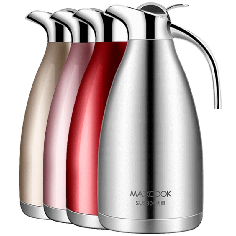 美厨(maxcook)保温壶 304不锈钢真空热水壶保温瓶暖壶开水瓶 大容量防滑咖啡壶 欧式爵士系列