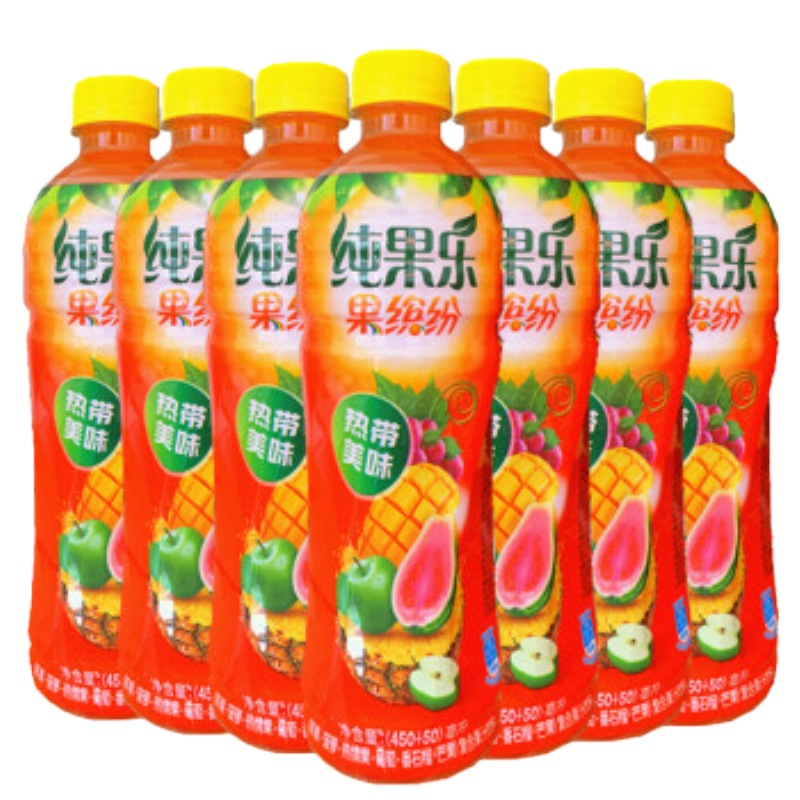 纯果乐果缤纷热带风味 500ml*15瓶 饮料饮品果汁