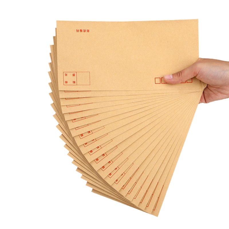 宏兴旺自营精气神大信封牛皮纸信封袋发票信封资料袋发票袋创意信纸信封套装100只装