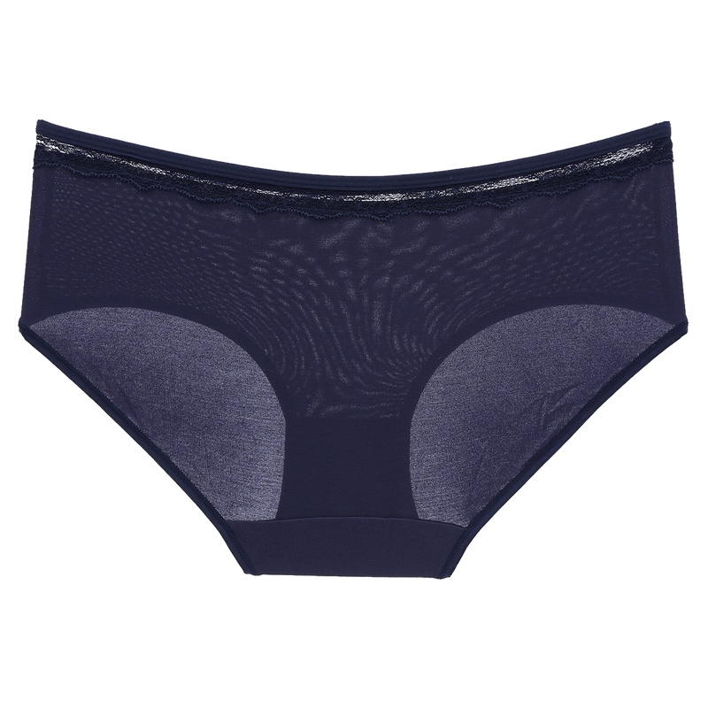 都市丽人4条装舒适性感蕾丝收腹中腰提臀棉质组合女士内裤