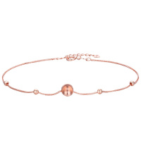 佰色传情(BRIR)轻奢正品18K金彩金手链女Au750玫瑰金手环官方手饰潮流时尚百搭韩版手饰品送女友闺蜜生日约会礼物