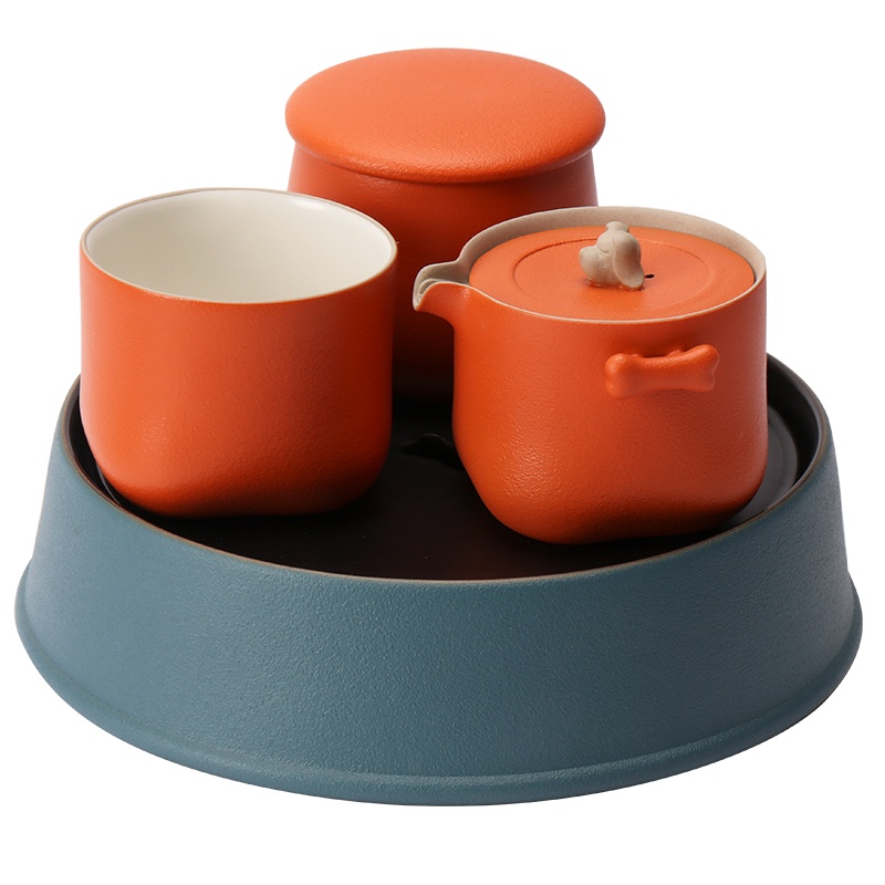 万仟堂陶瓷功夫茶具套装高档家用客厅简约茶具旺财成套