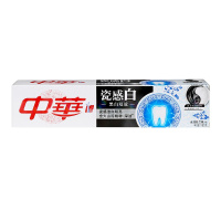 中华 (Zhong Hua) 瓷感白牙膏 黑白双效水润铃兰味180g[联合利华]