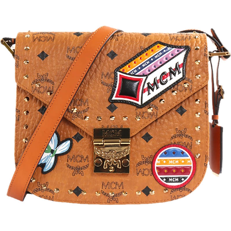 MCM 女士 皮革单肩斜挎包 MWS8SPA40