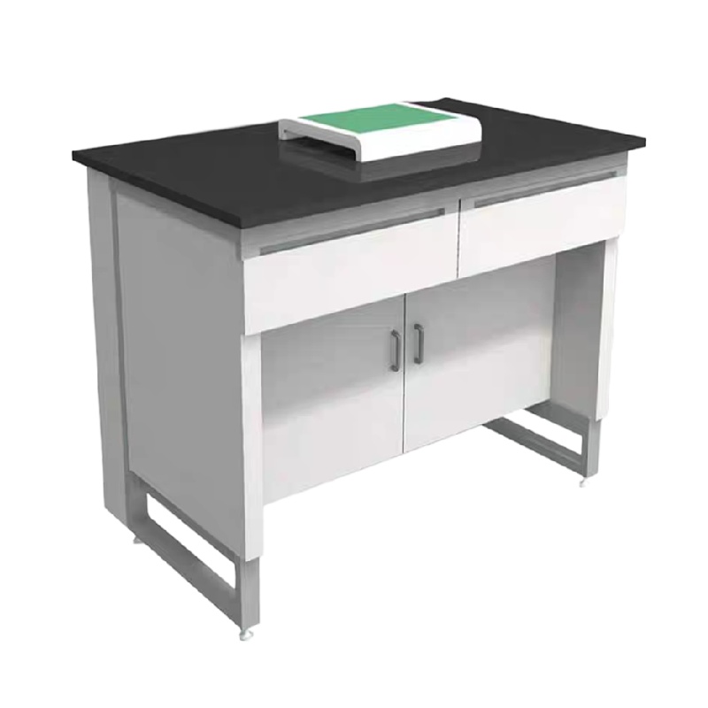 实验桌2台面:100cm×75cm×80cm(长×宽X高),中空,1斗2门