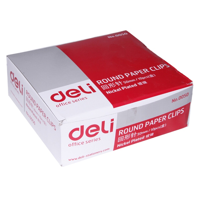 得力(deli) 回形针 0050 单盒装