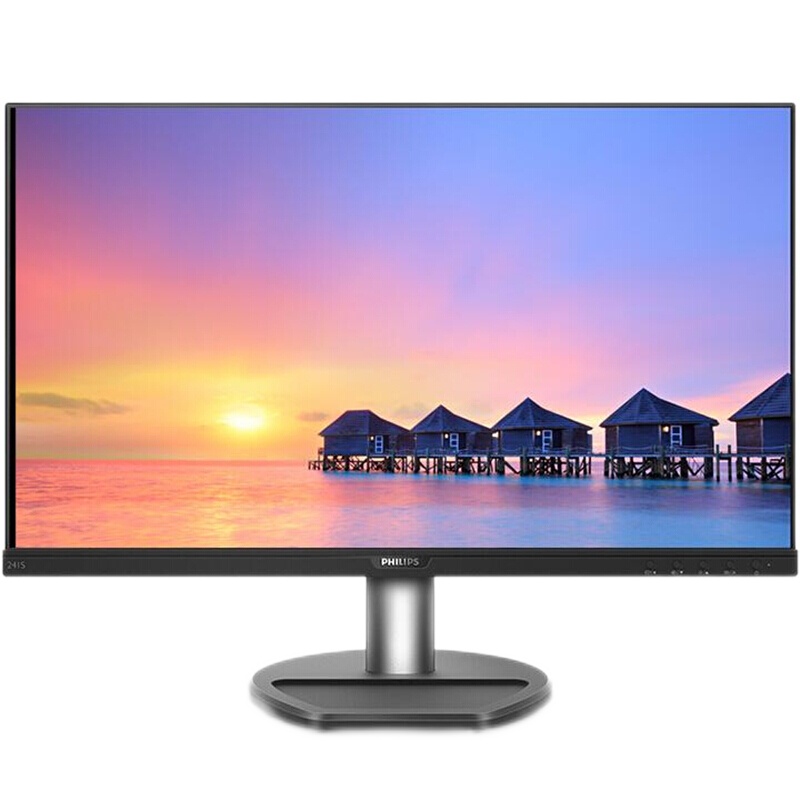 飞利浦243S9A23.8英寸 Type-c 65W反向充电 75HZ 高清IPS硬屏 内置音响 笔记本电脑显示器