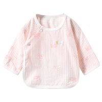 童泰TONGTAI初生儿纯棉半背衣内衣0-3个月宝宝上衣两件装婴幼儿通用59cm