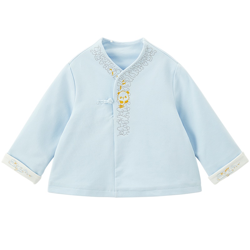 英氏儿童唐装宝宝汉服刺绣上衣YRTAJ30465A01 2020新款秋装