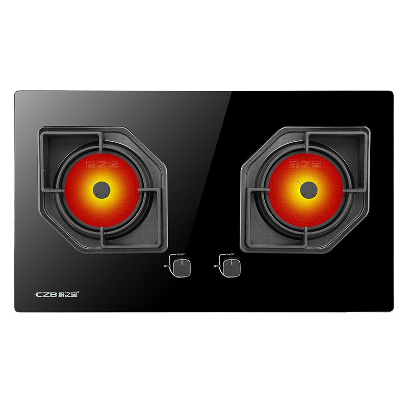 厨之宝红外线燃气灶双灶CA2809GD家用液化气嵌入式台式灶两用灶