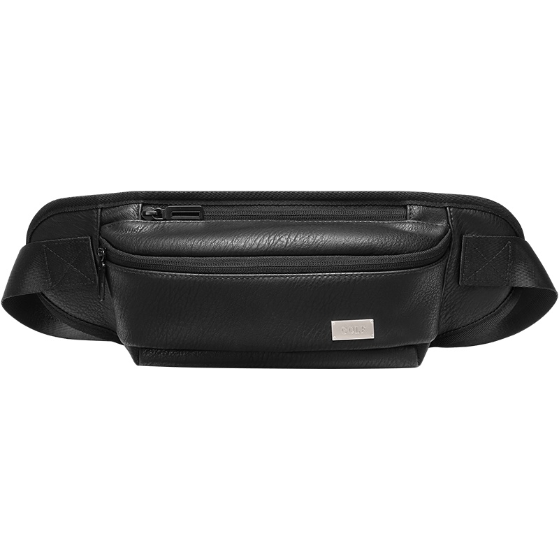 GOLF/高尔夫多功能腰包潮流男士斜挎胸包小巧轻便时尚防泼水软皮包可调节松紧户外骑行