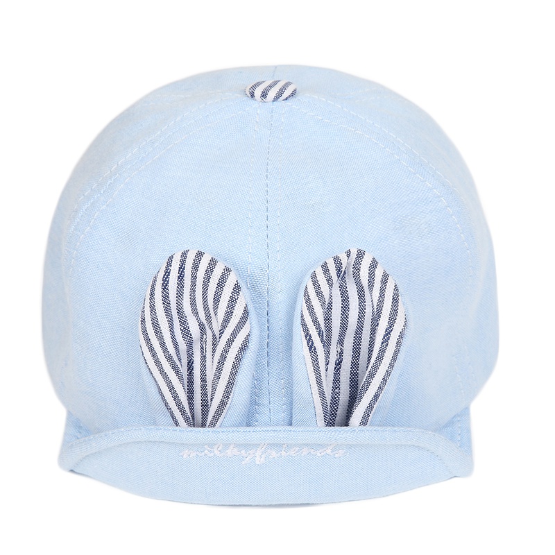 milky friends牛奶朋友 春夏宝宝帽子长耳朵兔鸭舌帽男女童帽子婴幼儿棒球帽