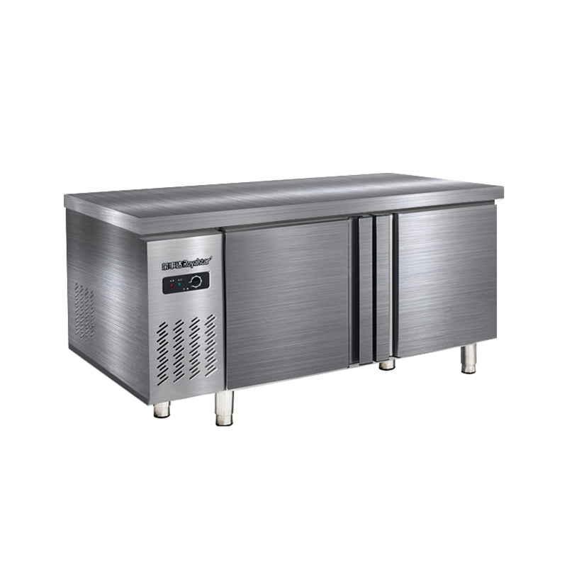 荣事达 商用冷藏工作台保鲜操作台奶茶店设备全套水吧台冰柜不锈钢保鲜冷柜平冷操作台双温冷藏柜1.8米双温工作台