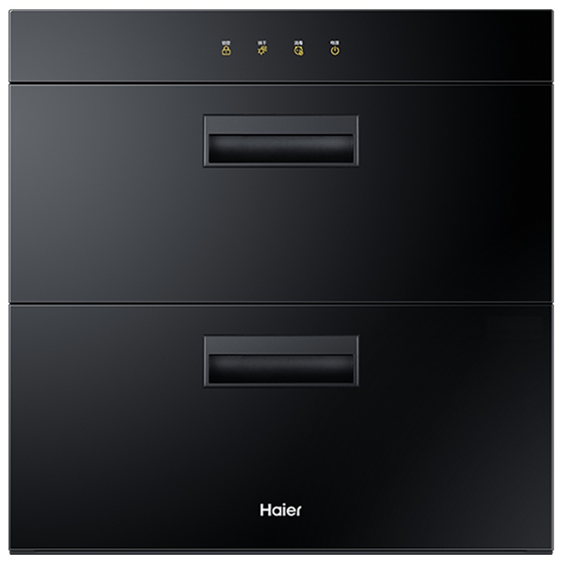 海尔(Haier)100L嵌入式消毒柜ZQD100F-E60S1光波巴氏物理消毒,告别臭氧,净烘一体,家用大容量消毒碗柜