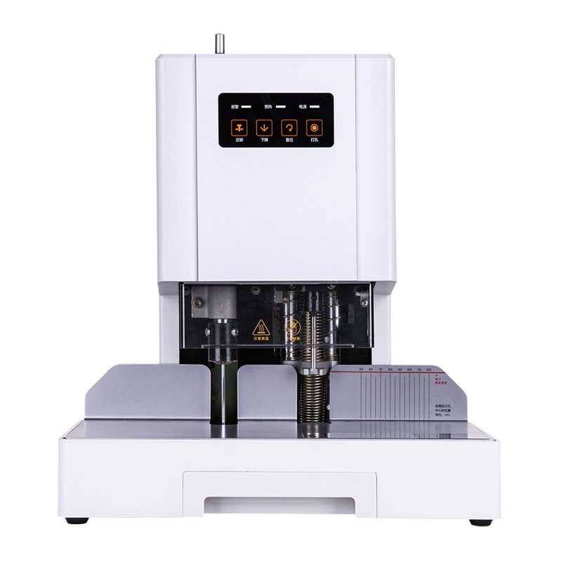 得力(deli)14601激光定位自动会计财务凭证装订机热熔胶铆管装订机电动档案文件打孔机户外工具