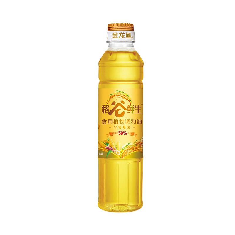 金龙鱼食用油稻谷鲜生植物调和油400ml *6小瓶油宿舍炒菜用 食用油