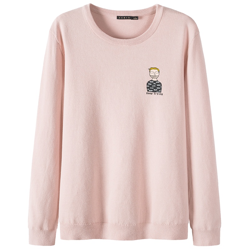 【领198-100券再购】森马针织衫男士毛衣穿搭春季打底衫男韩版个性潮男生黑色上衣