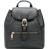 COACH 蔻驰 奢侈品 女士抛光鹅卵石纹皮革EVIE 22号双肩包 68555