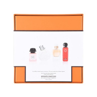 HERMES 爱马仕Q版小样香水4件套装7.5ml*4(爱马仕之光+橘彩星光+血色大黄+丝巾女士)无泵头