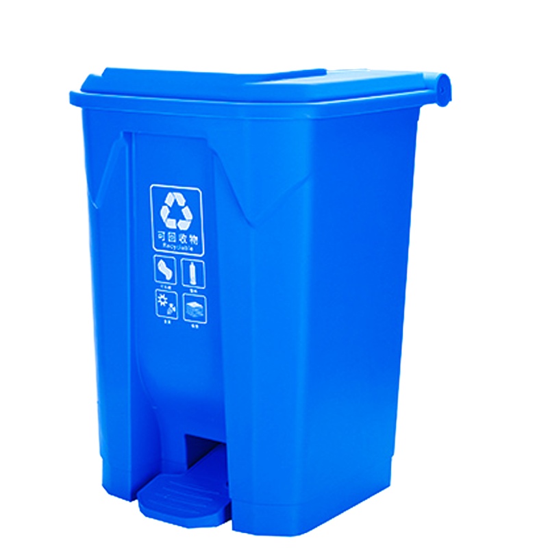 50L分类垃圾桶分类分离脚踏拉圾桶四分类4个