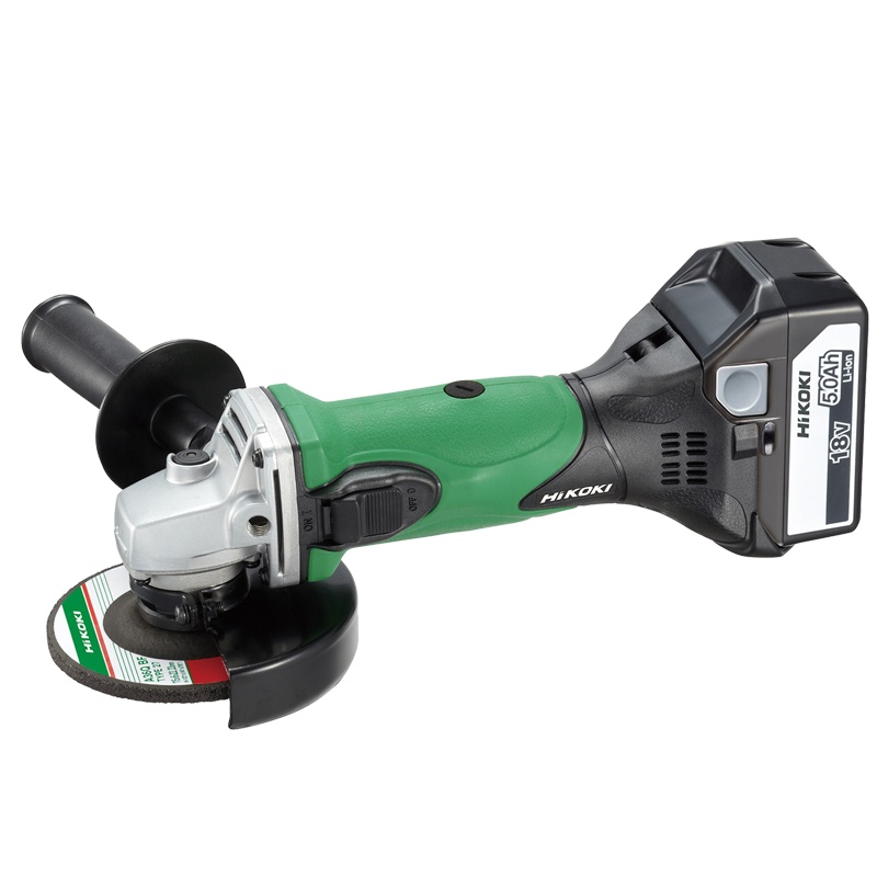 高壹工机（HiKOKI）日立18V充电式角磨机 100mm锂电角向磨光机打磨机 双电5.0Ah G18DSL-2LXZ