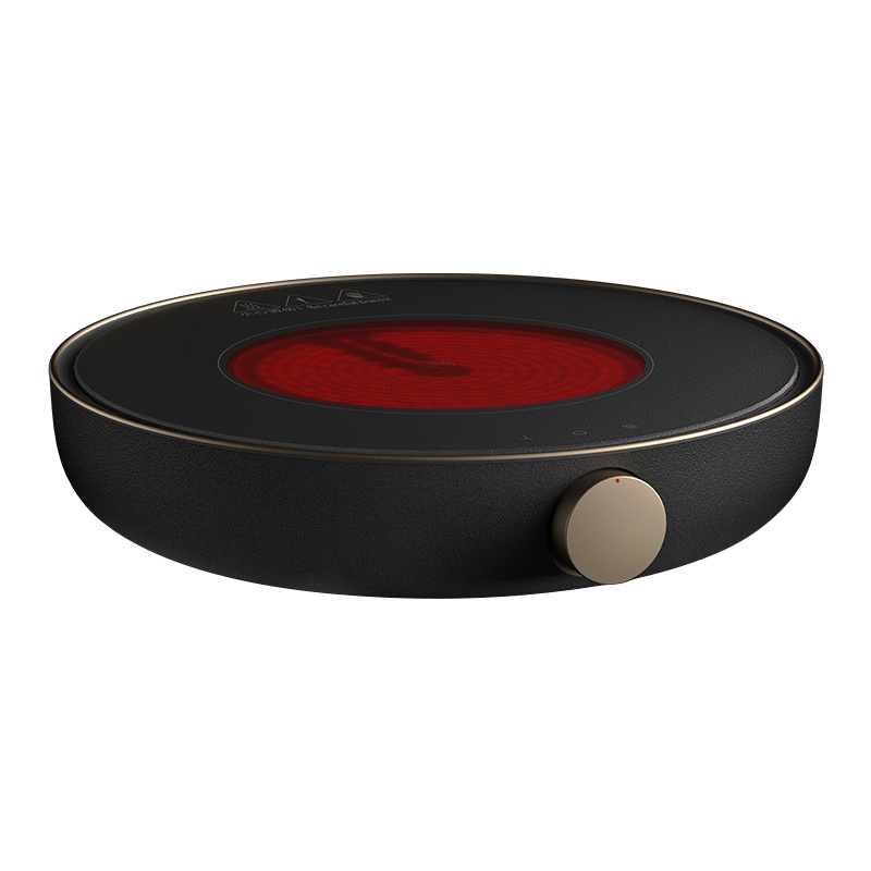 三界茶具 S6黑金电陶炉家用茶炉小型迷你电磁炉电热茶炉烧水壶电陶茶炉家用煮茶电陶炉