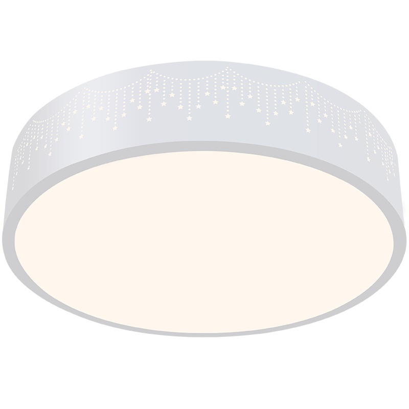 FSL 佛山照明 led吸顶灯具卧室房间圆形简约现代大气调光铁艺灯饰15平方