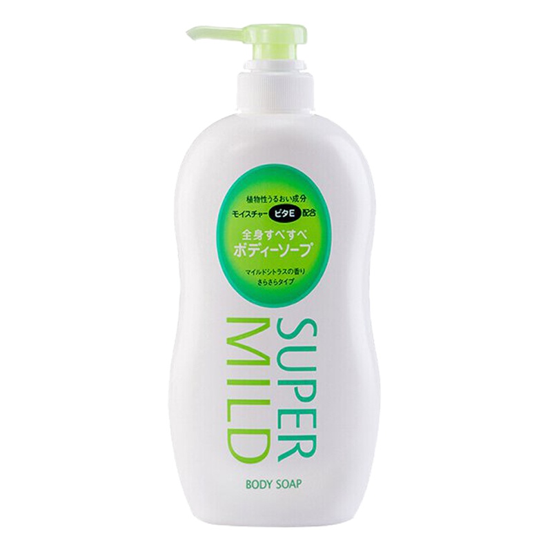 SHISEIDO 资生堂旗下 SUPER MiLD 惠润 清爽柔顺型 沐浴露 淡雅柑桔香 650ml/瓶(XF)